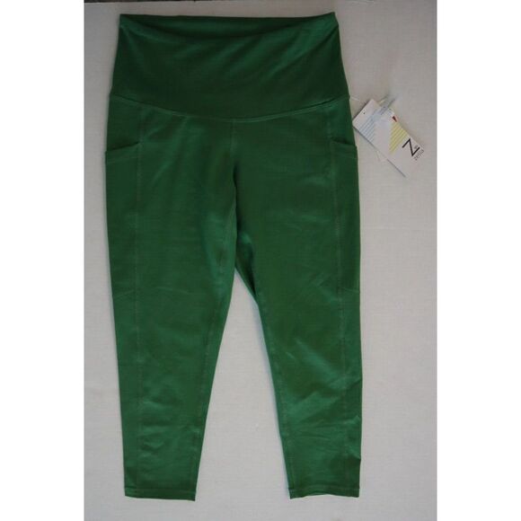 Z by Zella RK423499MI Women's Sz XS (0) Green Juniper High Waist Crop Leggings - Picture 1 of 5